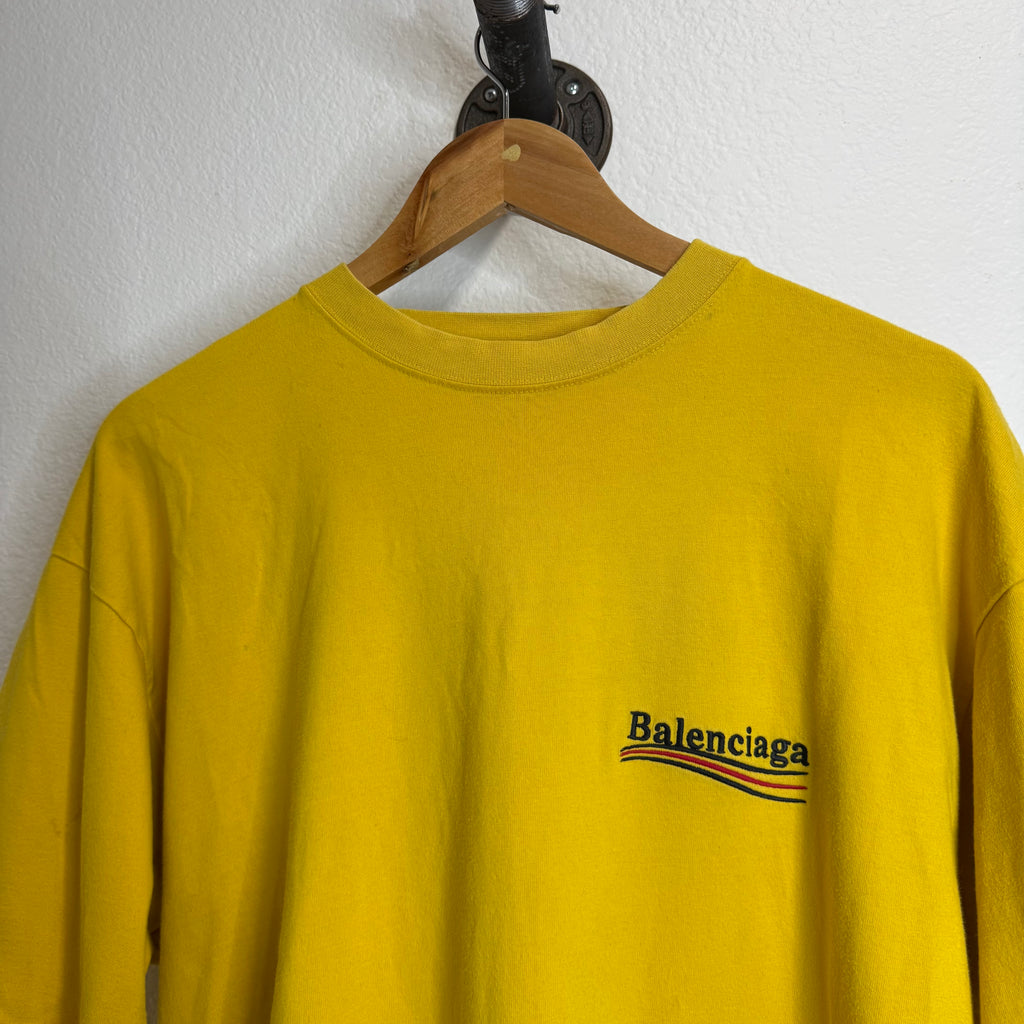 Balenciaga Campaign Yellow T-Shirt - Size M