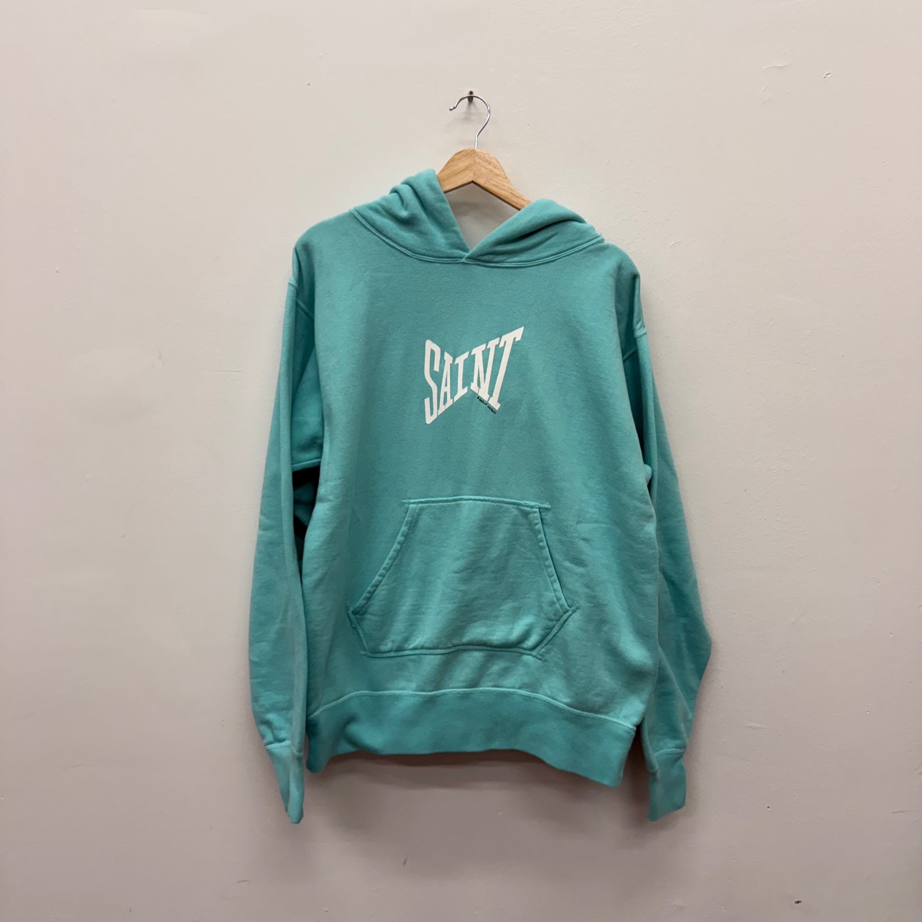 Saint Michael Ribon Blue Hoodie - Size M