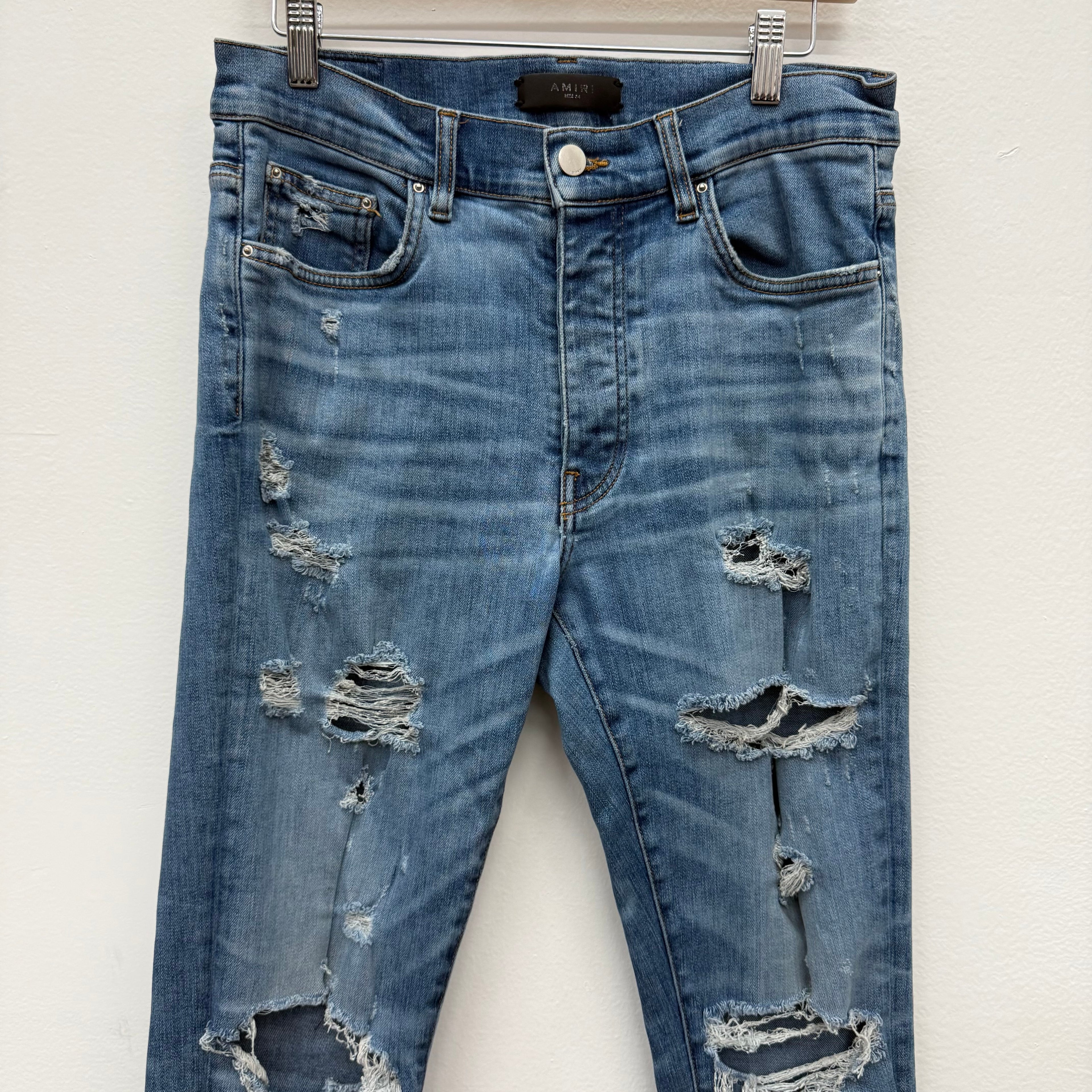 Amiri MX Blue Denim Jeans - Size 34