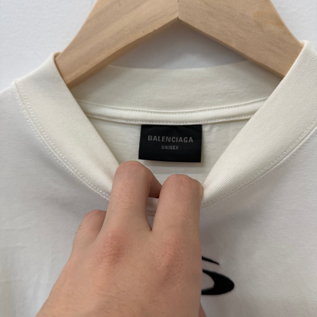 Balenciaga 01 Basketball White T-Shirt - Size 1 (L/XL)