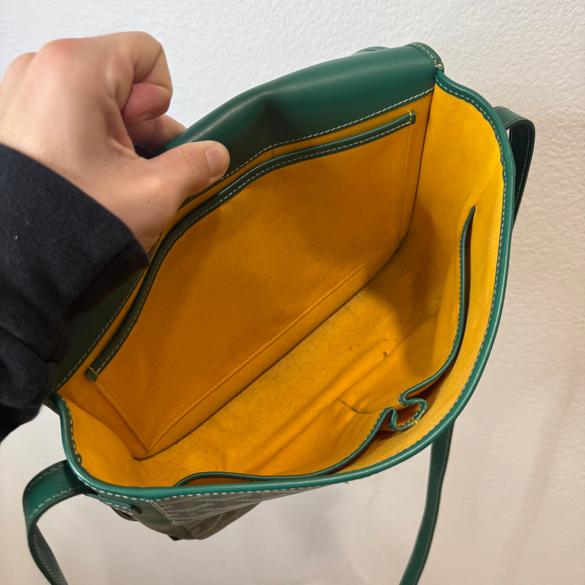 Goyard Belvedere MM Messenger Side Bag Green