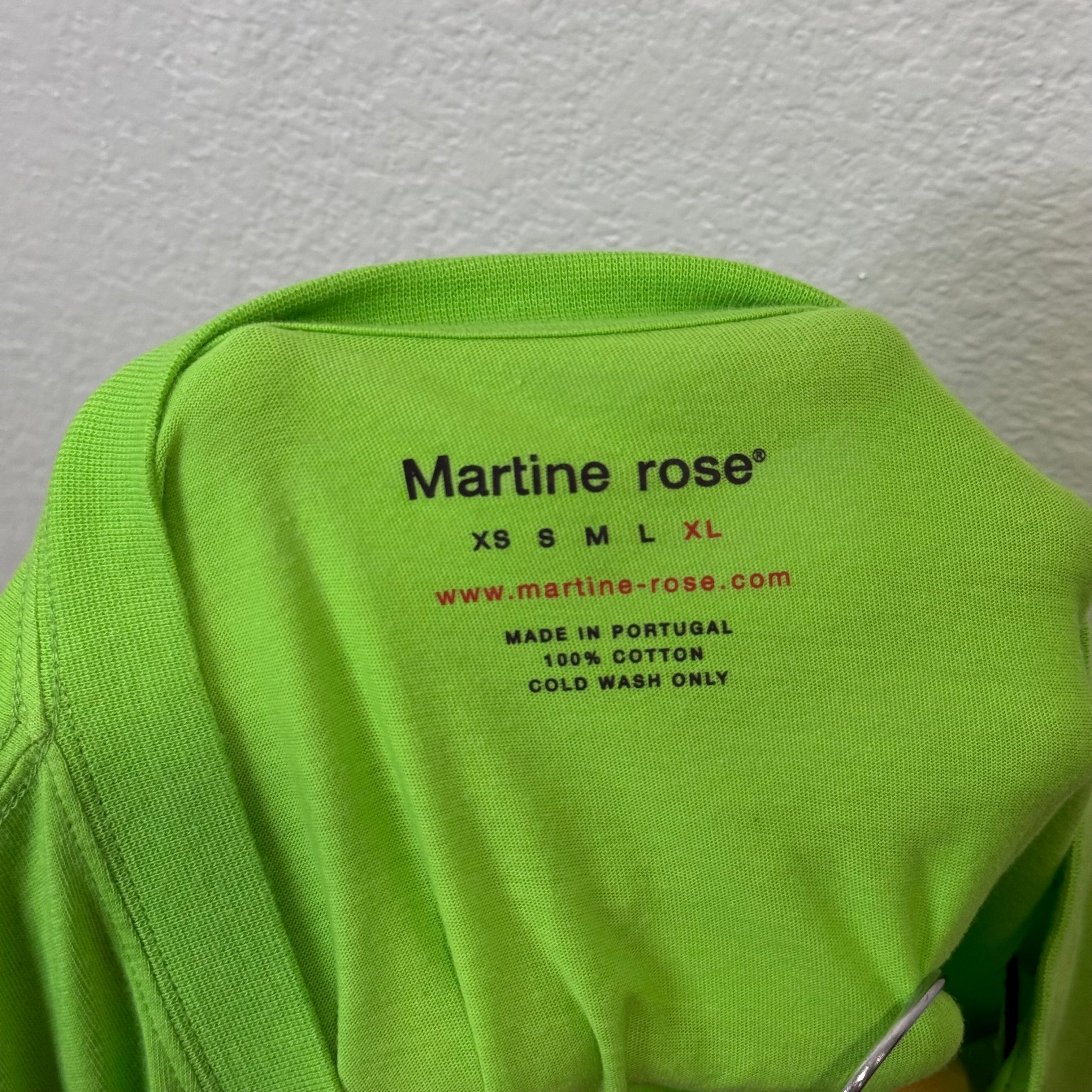 Martine Rose Classic Green Collection T-Shirt - Size XL
