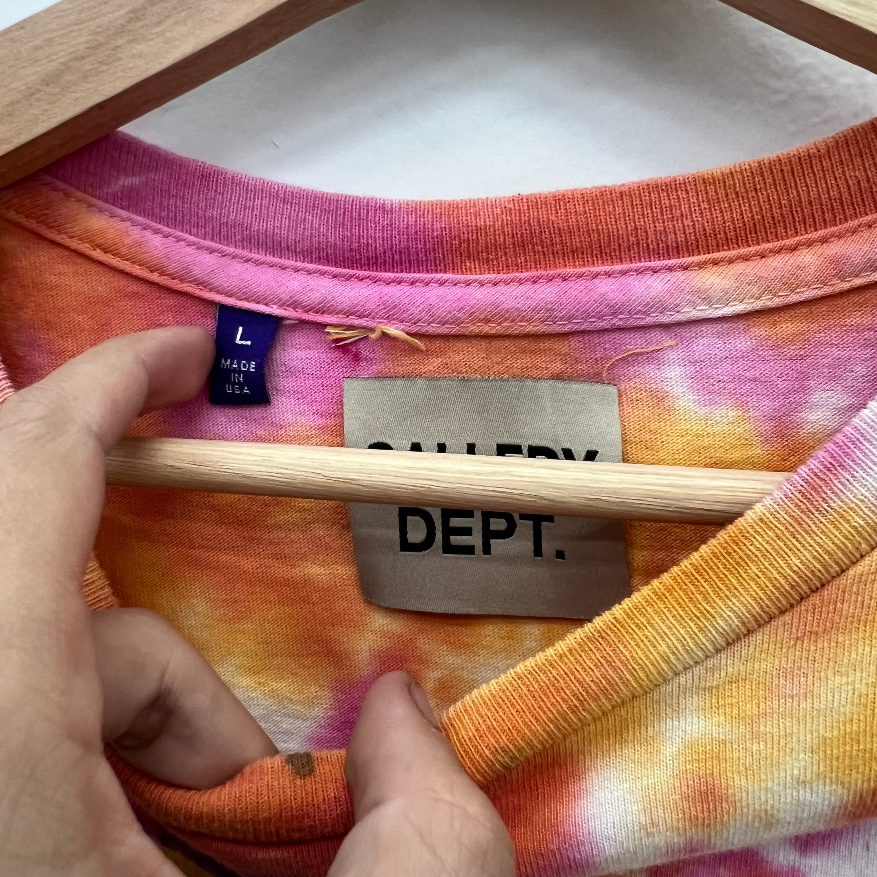 Gallery Dept Cropped Tie-Dye T-Shirt - Size L