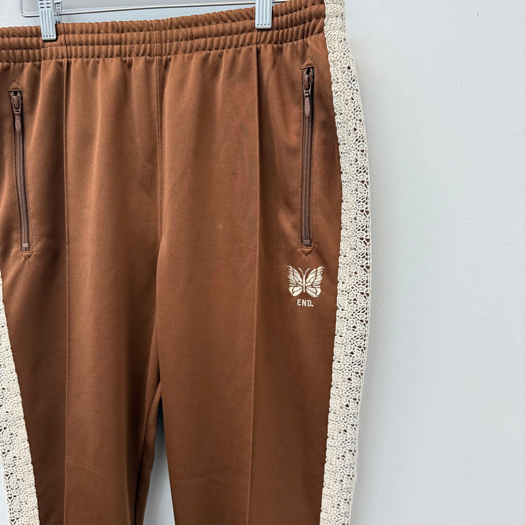 Needles x End Clothing Rattan Track Sweatpants Brown - Size M