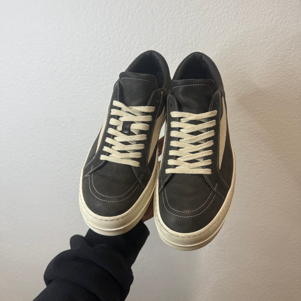 Rick Owens Mainline Charcoal Vintage Vans Low Sneakers - Size 42 (9)