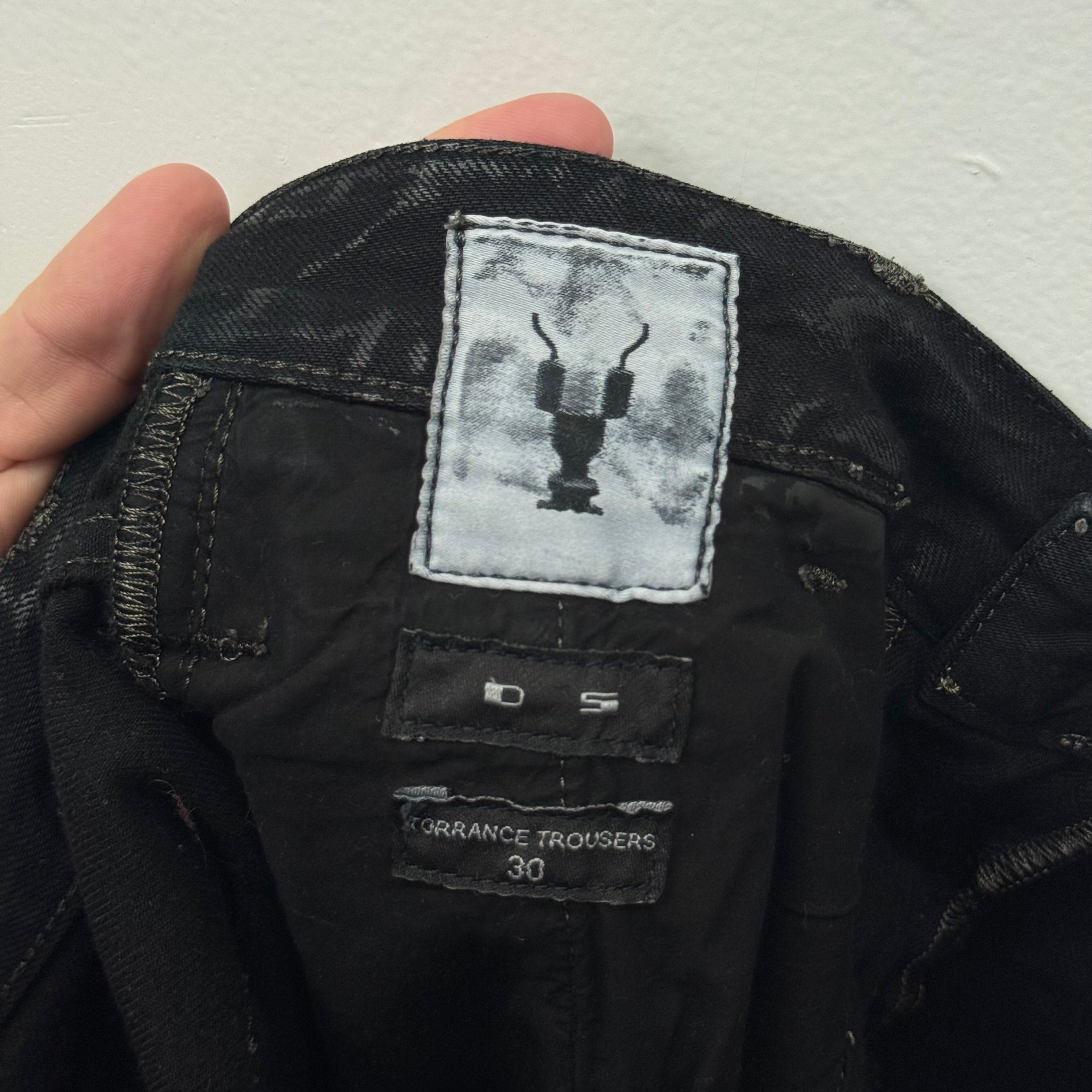 Rick Owens DRKSHDW Waxed Denim - Size 30