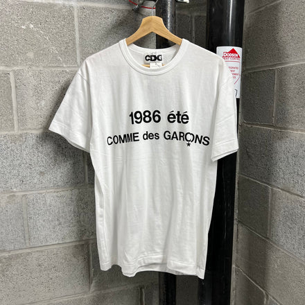 Comme des Garcon 1986 Logo T-Shirt - Size L