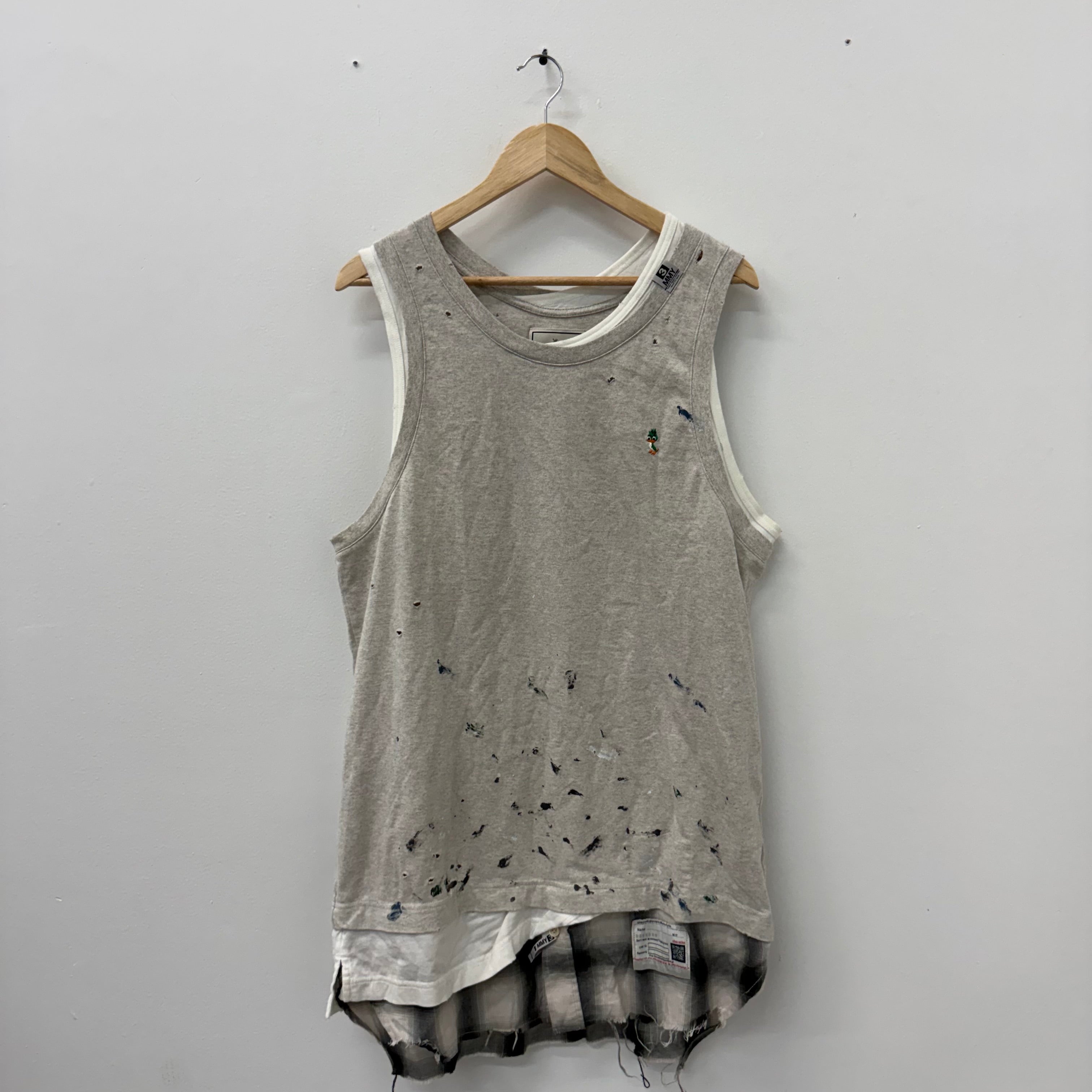 Maison Mihara MMY Layered Tank Top - Size XL