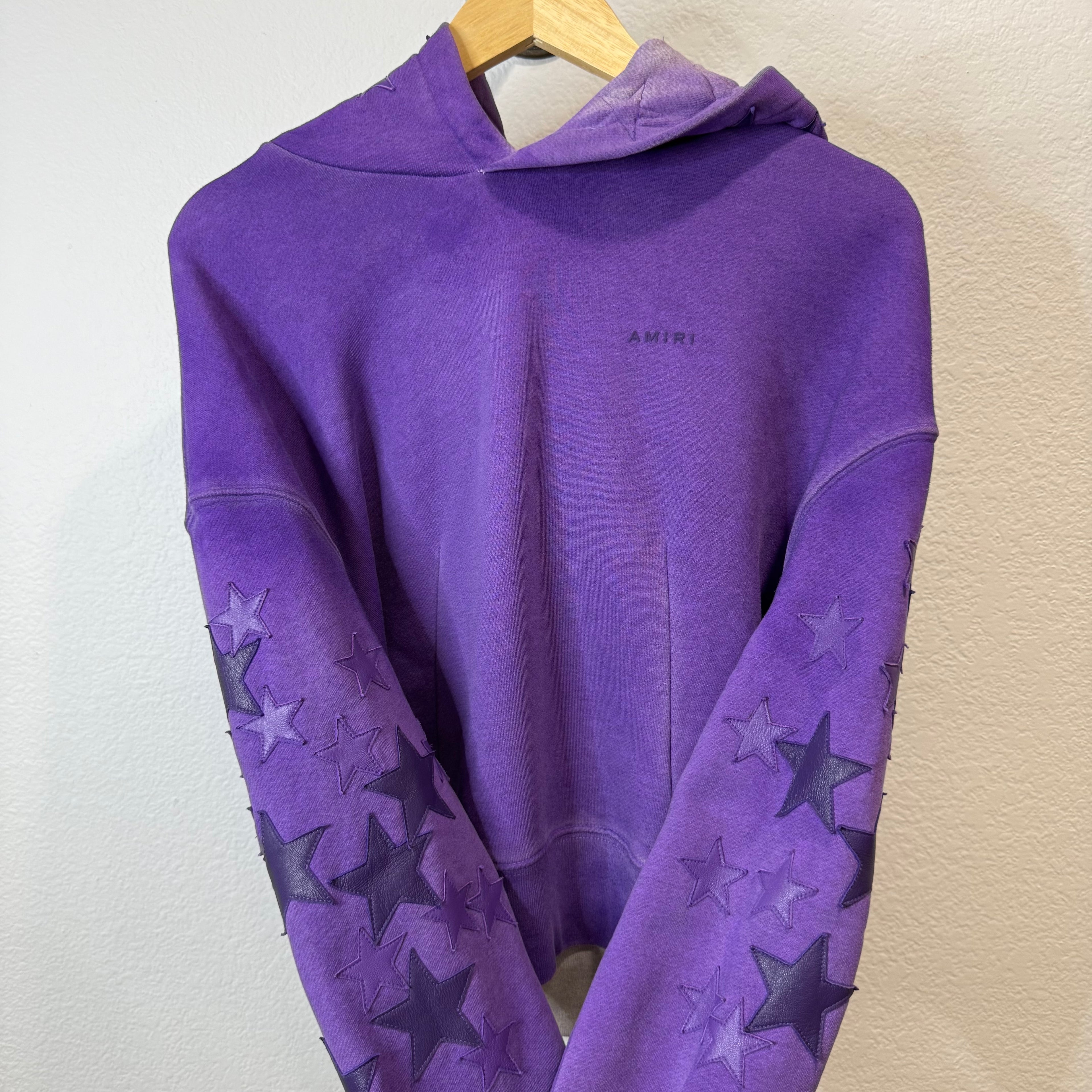 Amiri Star Patch Hoodie Purple - Size S
