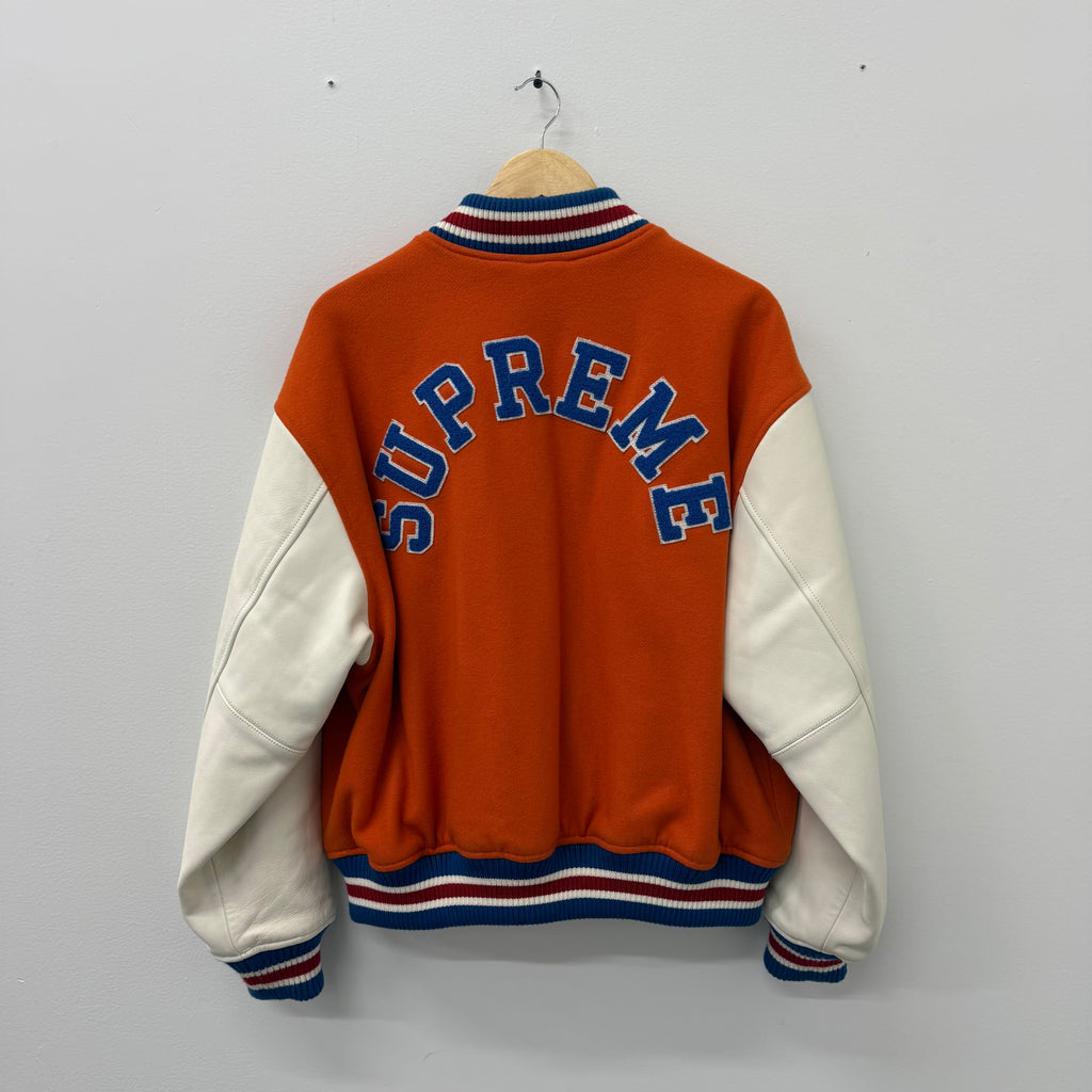 Supreme Tiger Varsity Jacket Orange - Size M