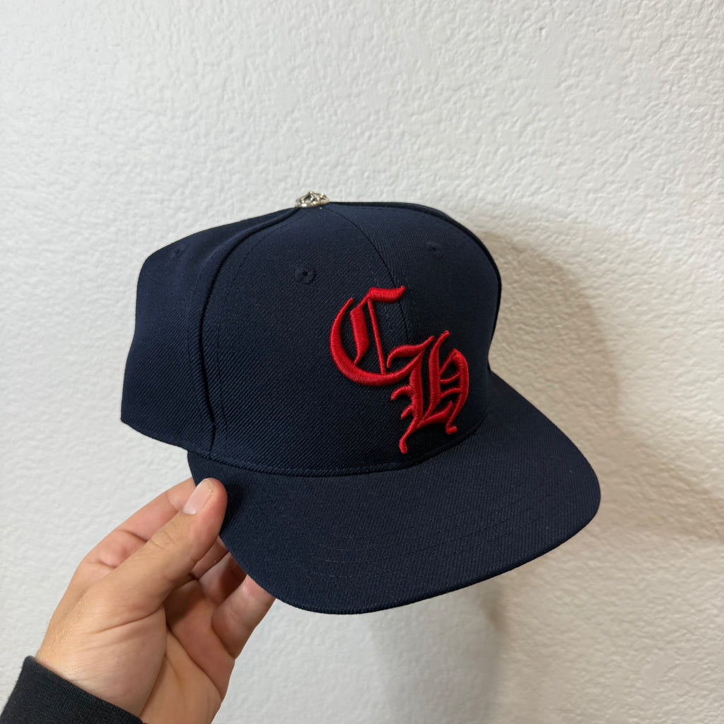 Chrome Hearts CH Navy Red Baseball Hat