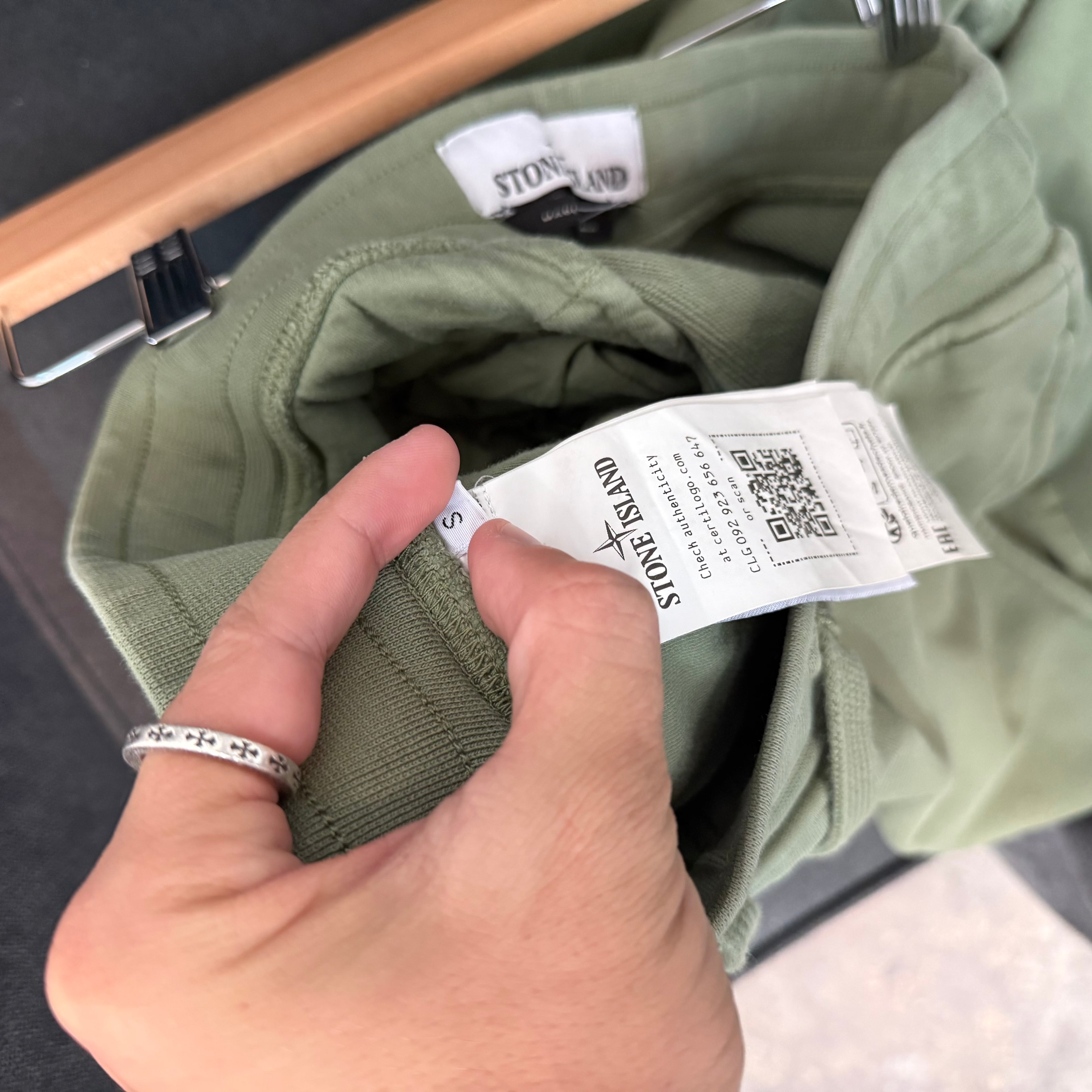 Stone Island Green Compass Sweatpants - Size S