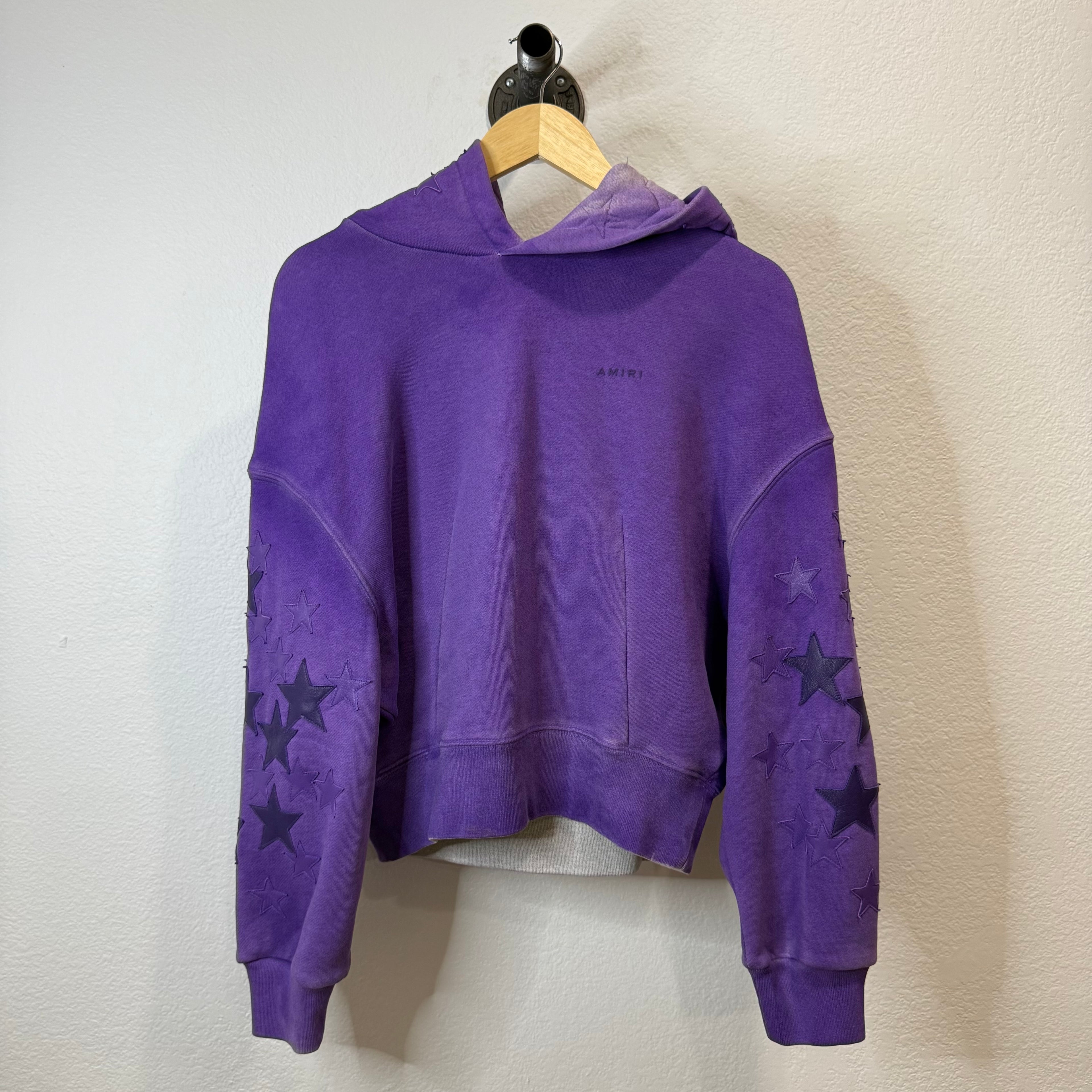 Amiri Star Patch Hoodie Purple - Size S
