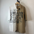 Lanvin x Future Cropped Asymmetric Short Sleeve Shirt - Size 41 (L)