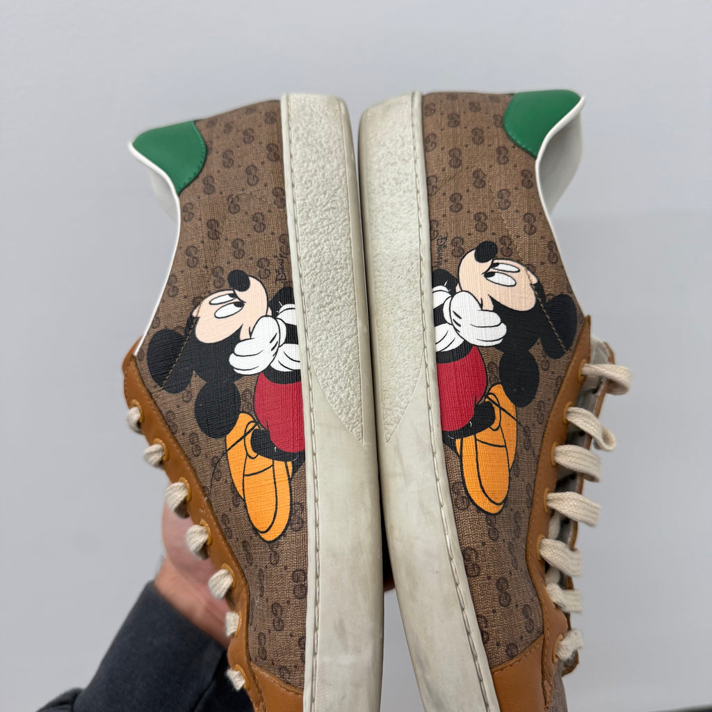 Gucci Mickey Mouse Trainer Sneakers - Size 10.5