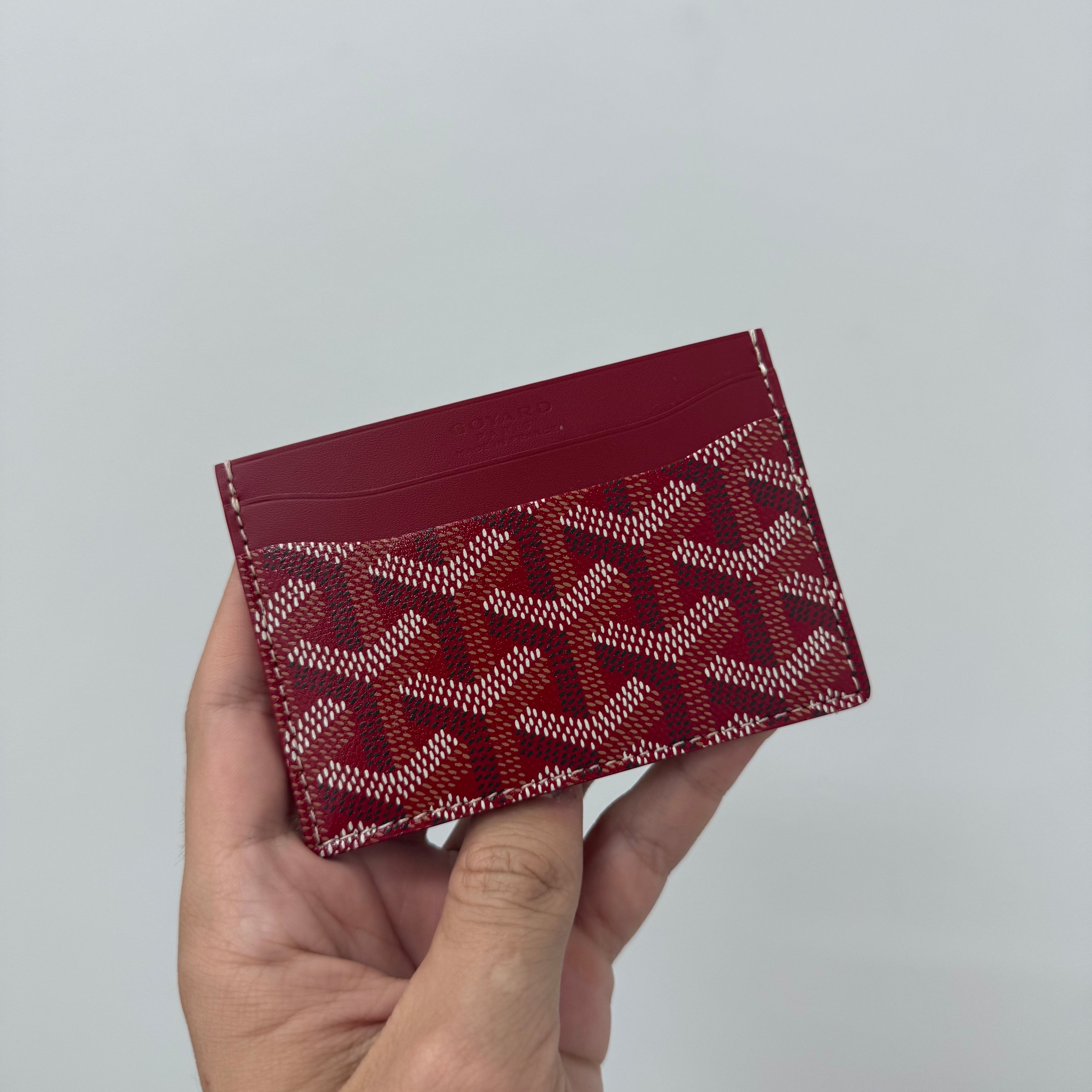 Goyard Red Monogram Saint Sulpice Cardholder