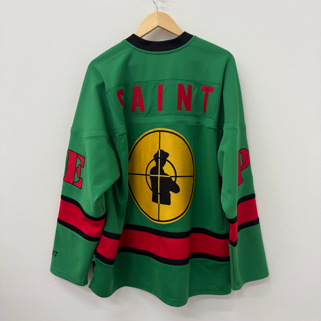 Saint Michael Mx6 x Public Enemy Green Hockey Jersey - Size L/XL