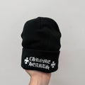 Chrome Hearts Black Script Beanie