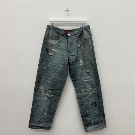 Supreme HJR Trompe L’oeil Denim Jeans - Size 32