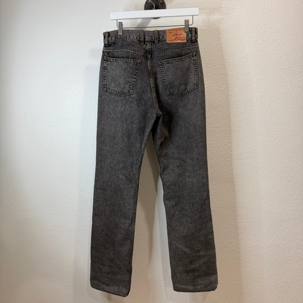 Y/Project Black Button Denim Jeans - Size 28