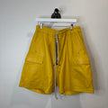 Rick Owens Lamb Leather Boxy Jogger Shorts - Size 54 IT (36)