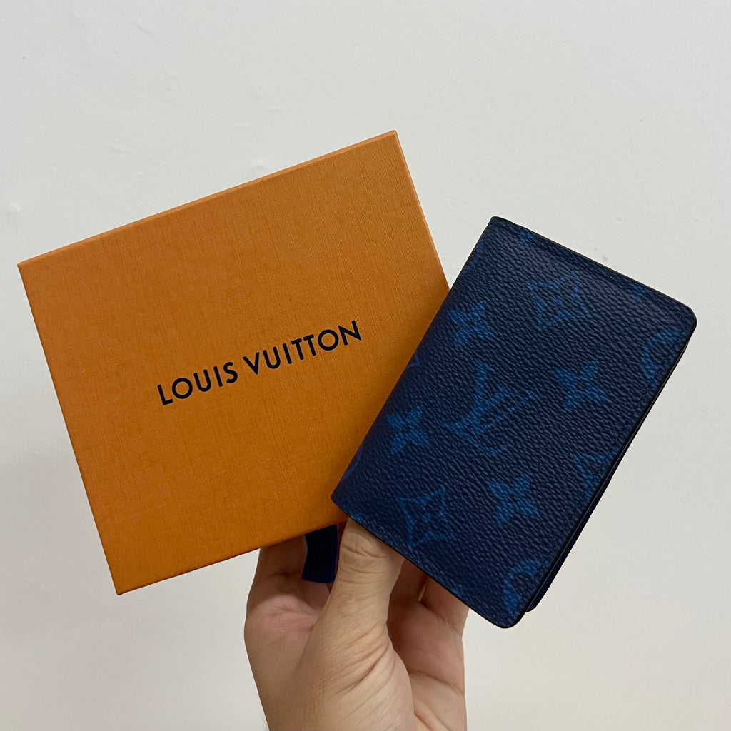 Louis Vuitton Navy Blue Pocket Organizer Cardholder