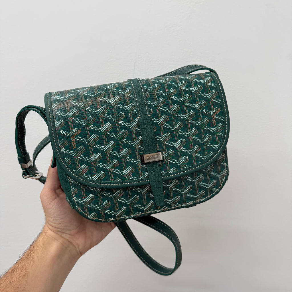 Goyard Belvedere MM Messenger Sidebag Green
