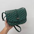 Goyard Belvedere MM Messenger Sidebag Green