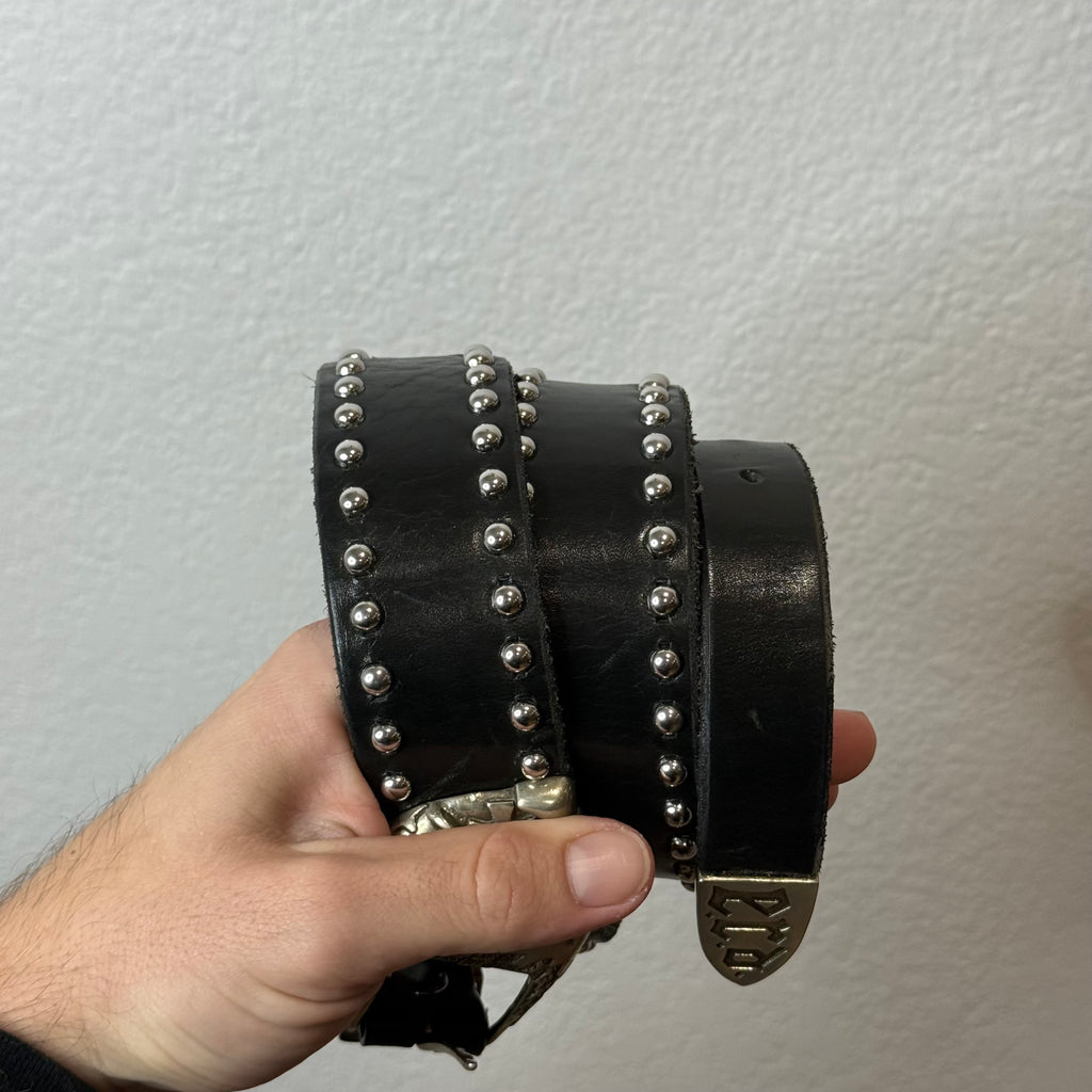 ERD Enfants Riches Déprimés Eagle Rivet Studded Belt - Size 32/34