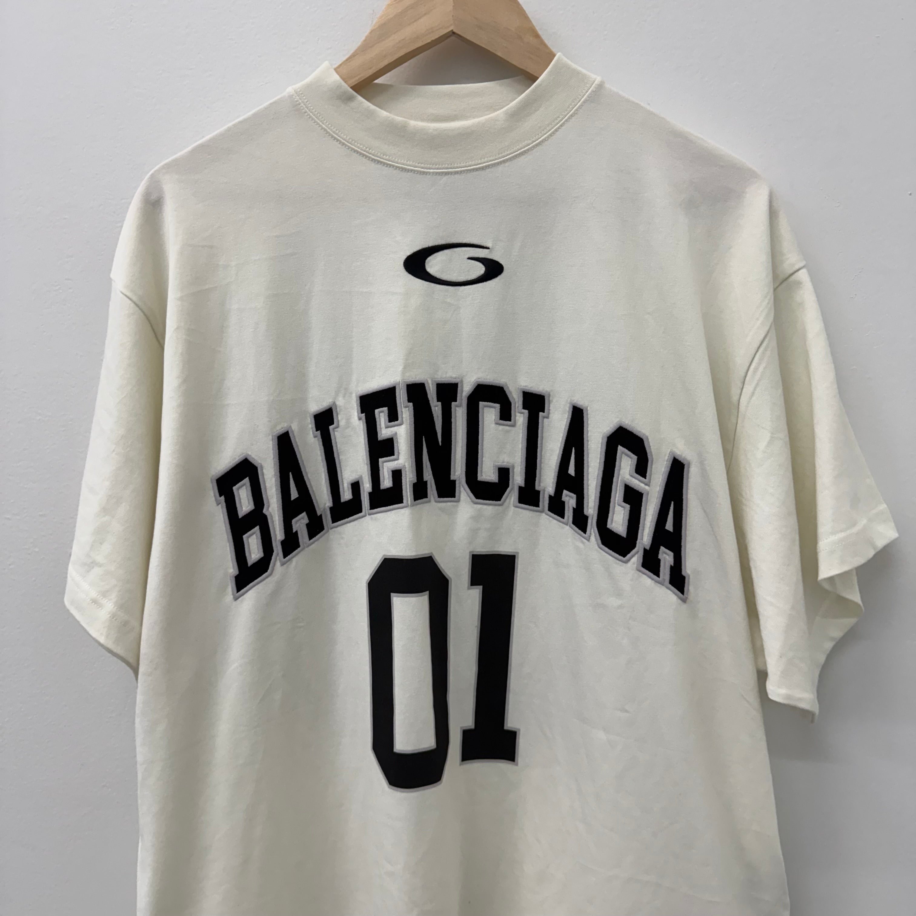 Balenciaga 01 Basketball White T-Shirt - Size 1 (L/XL)
