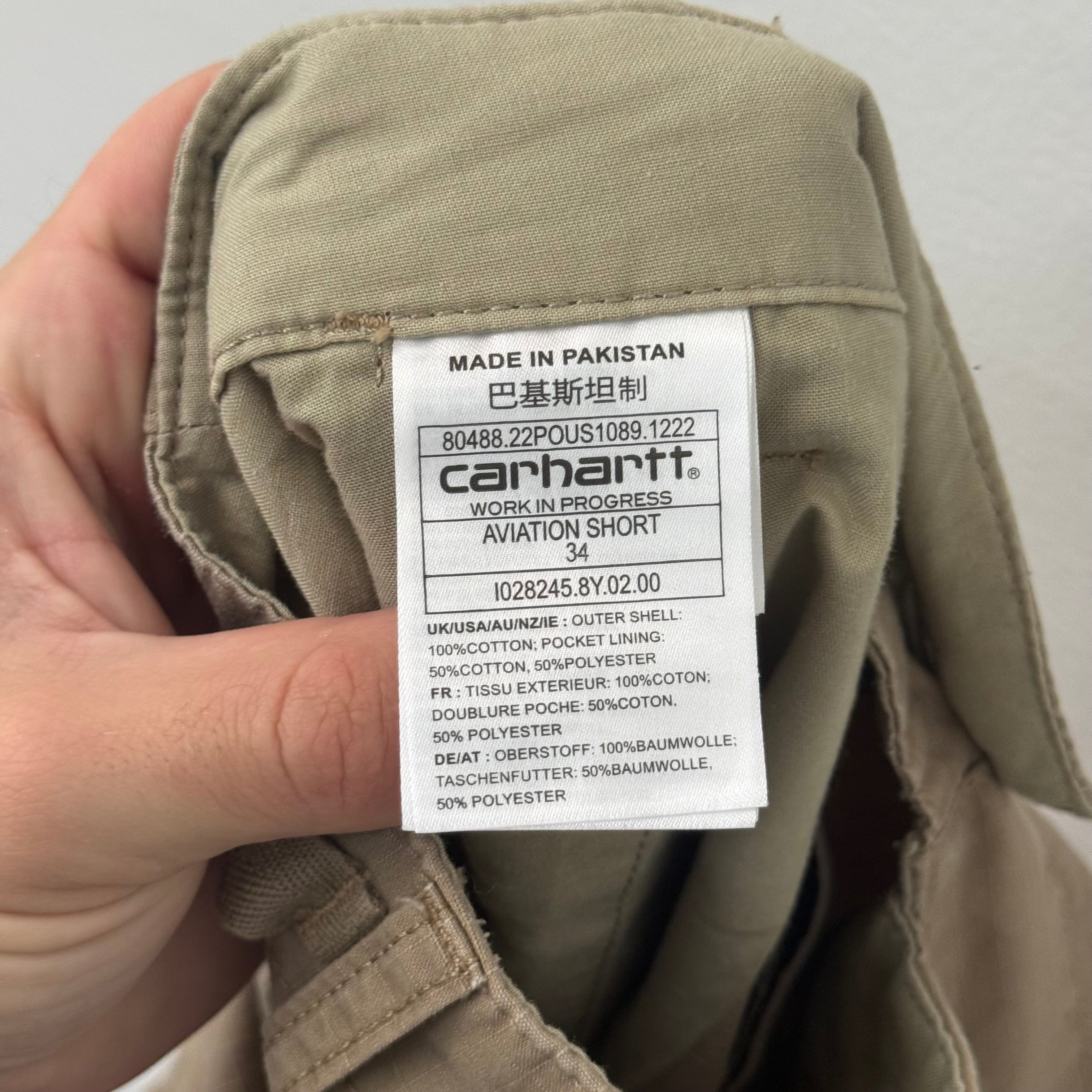 Carhartt Cargo Shorts Brown - Size 34