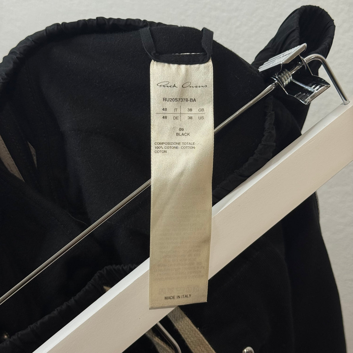 Rick Owens Tecuatl SS20 Side Zipper Sweatpants - Size 48 (34)