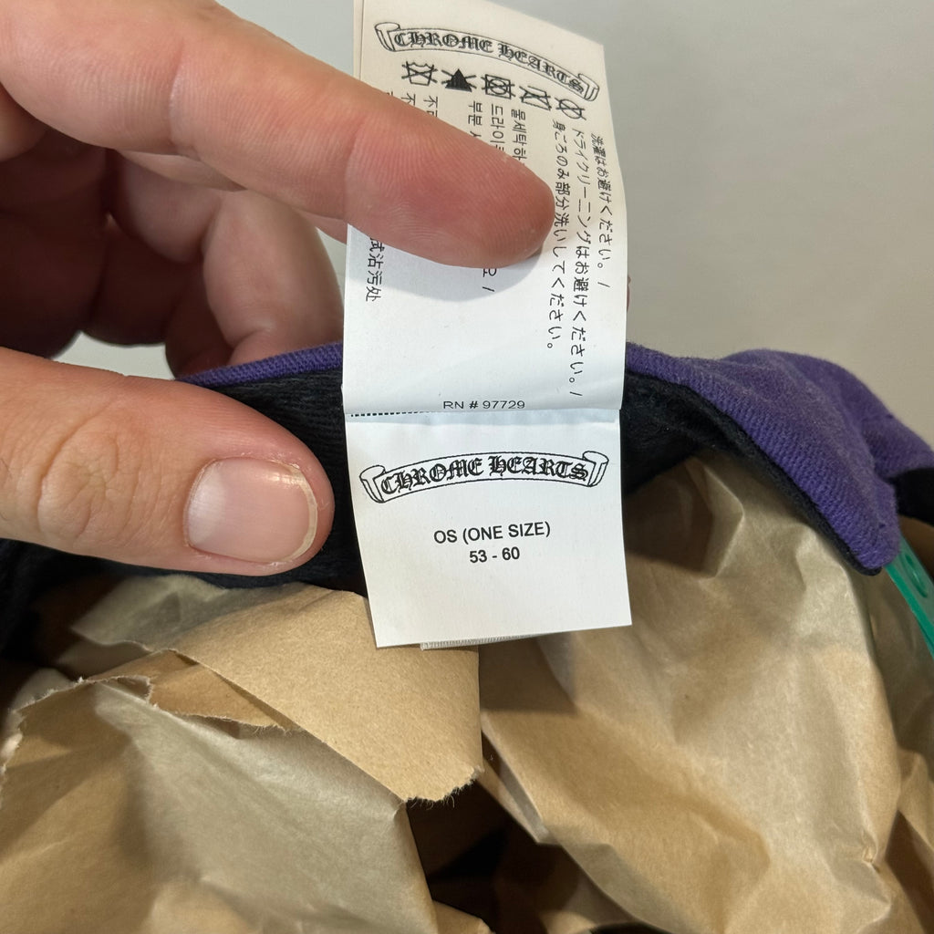 Chrome Hearts CH Purple Baseball Hat