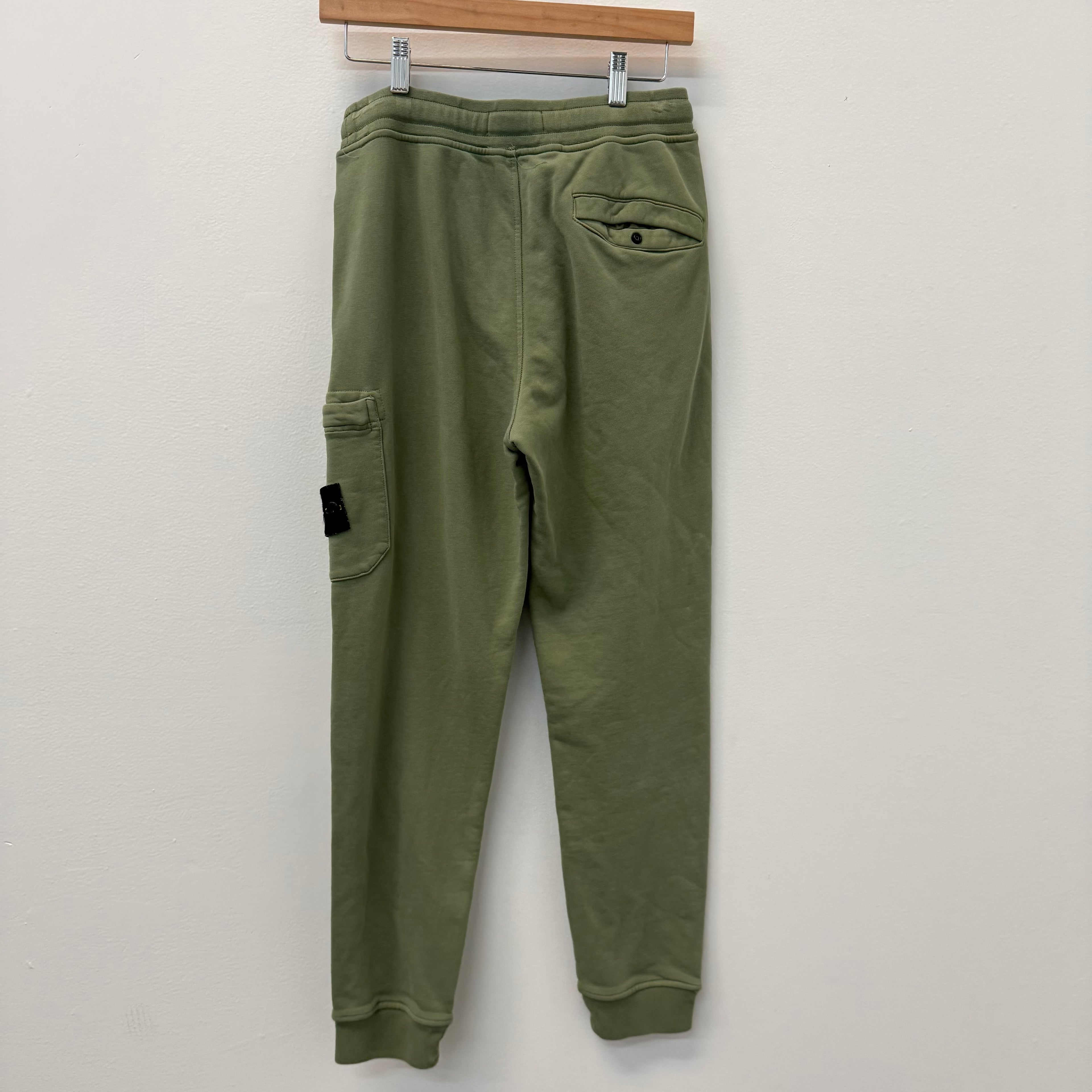 Stone Island Green Compass Sweatpants - Size S
