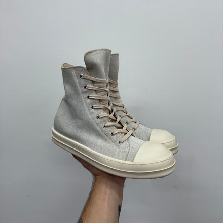Rick Owens Melange Ramone High Sneakers - Size 43 (US 10)