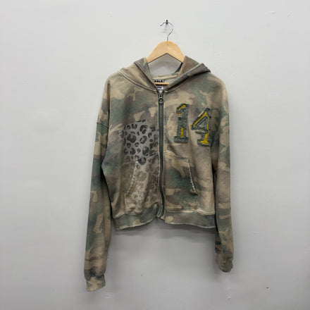 Vale Valley Camo University Zip Hoodie - Size S
