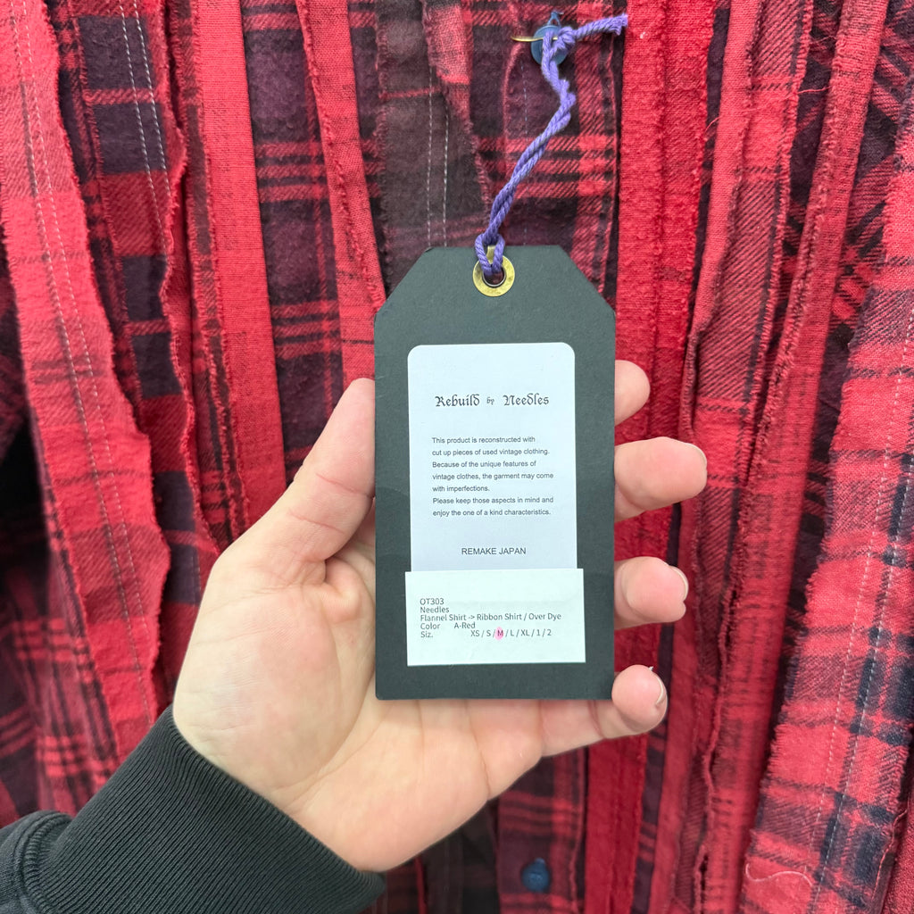 Needles Red Ribbon Flannel Shirt - Size M