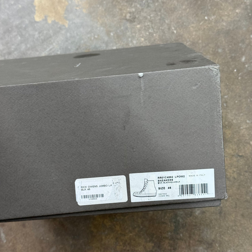 Rick Owens Jumbo Lace Ramone Sneakers - Size 46 (US 13)
