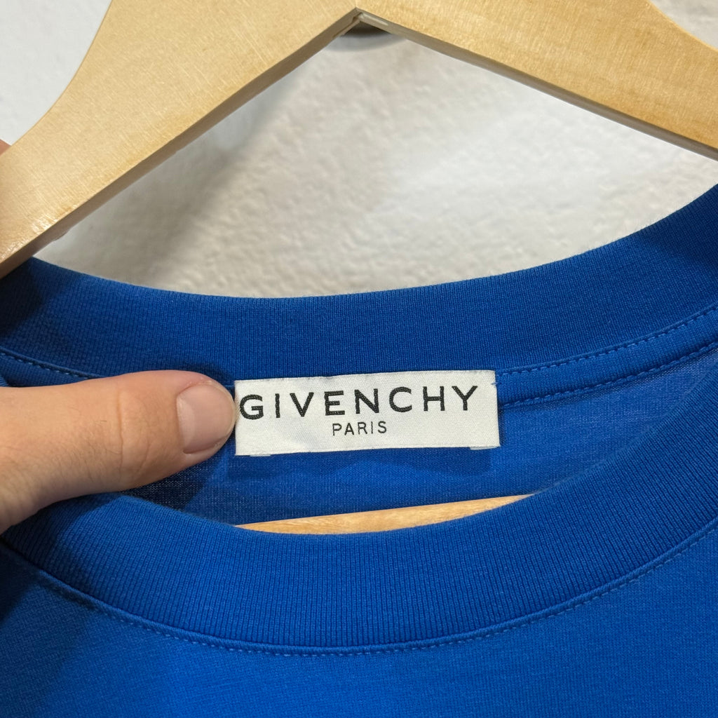 Givenchy Paris Logo T-Shirt Blue - Size M