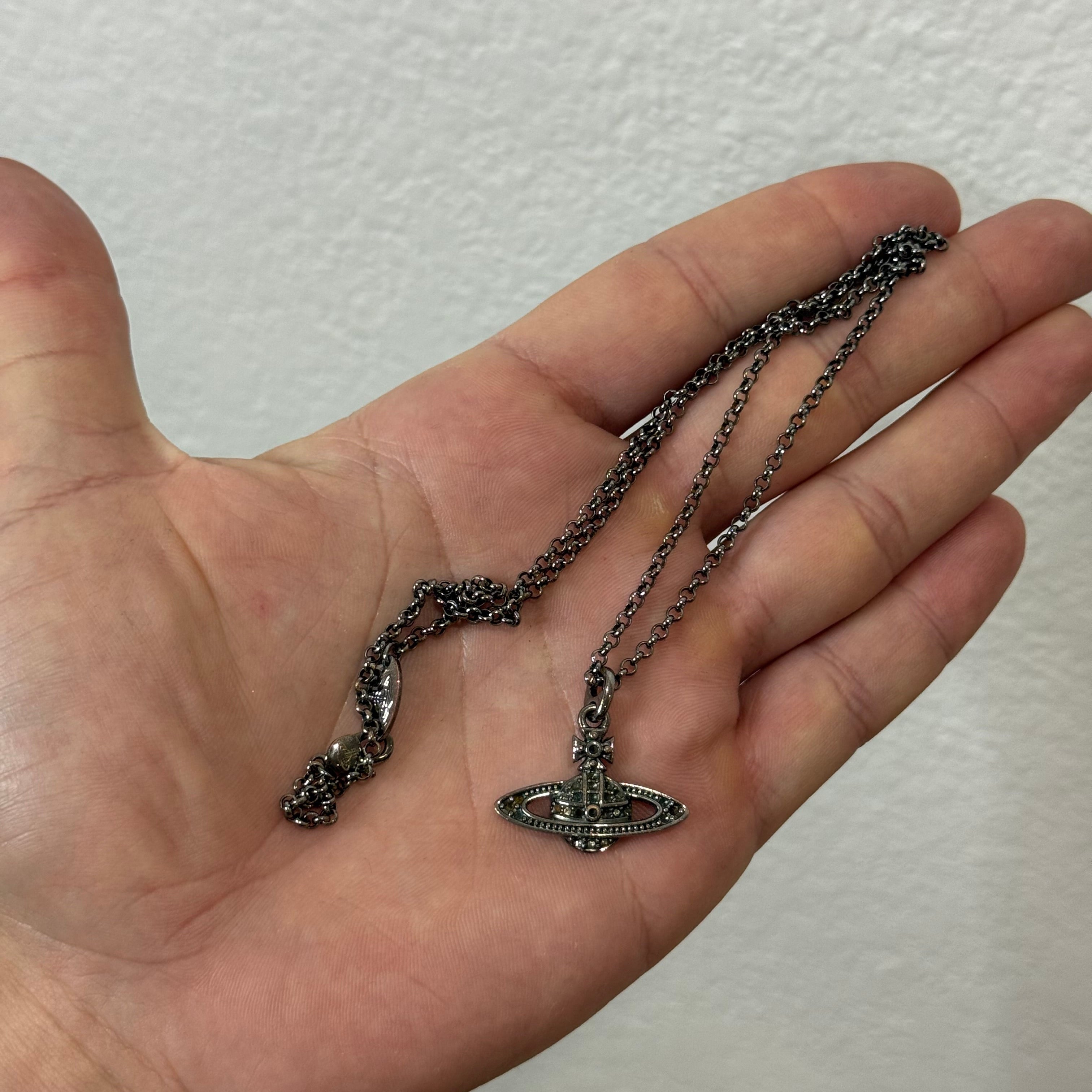 Vivienne Westwood Black Stone Necklace