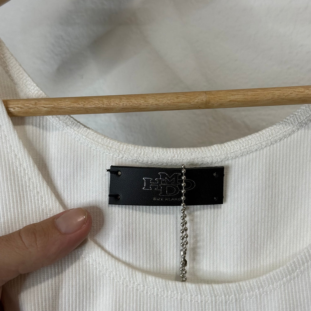 HMDD Cross Tank Top White - Size XL
