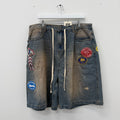 Vale Valley Dreams Paradise Denim Shorts - Size 36