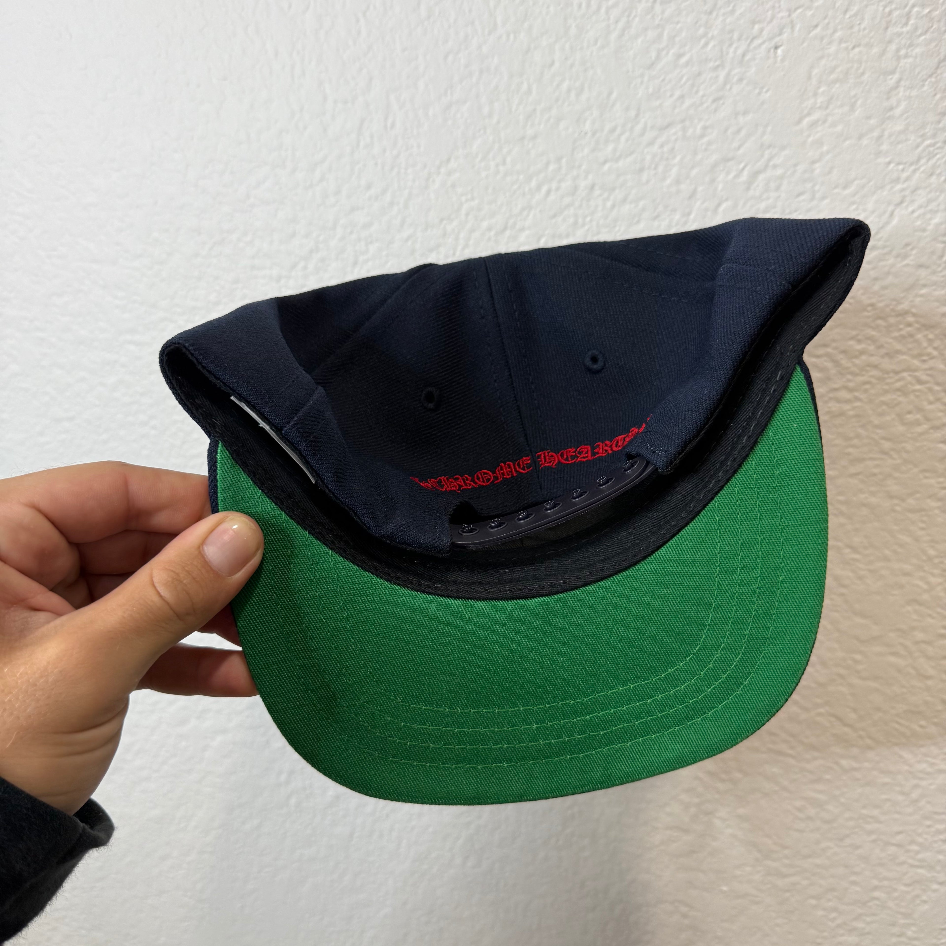 Chrome Hearts CH Navy Red Baseball Hat