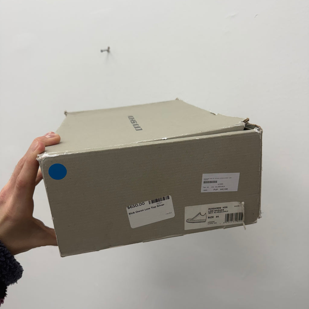Rick Owens DRKSHDW Silver Ramones - Size 44 (US 11)