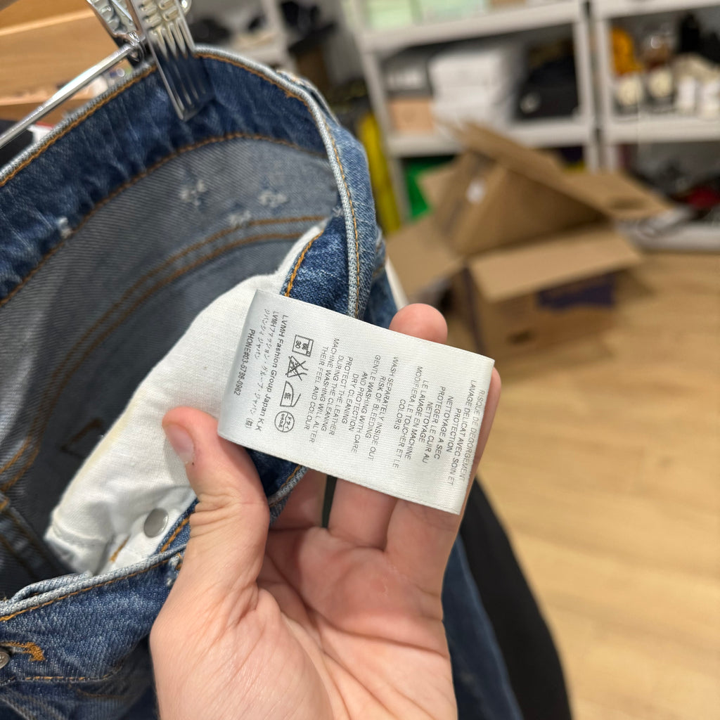 Givenchy Skinny Leg Distressed Denim Jeans - Size 32
