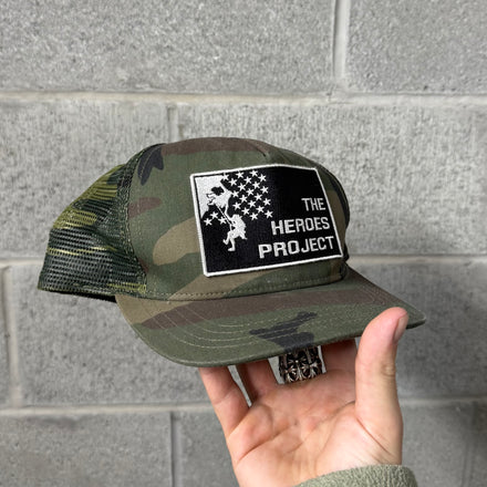 Chrome Hearts ‘The Heroes Project’ Camo Trucker Hat