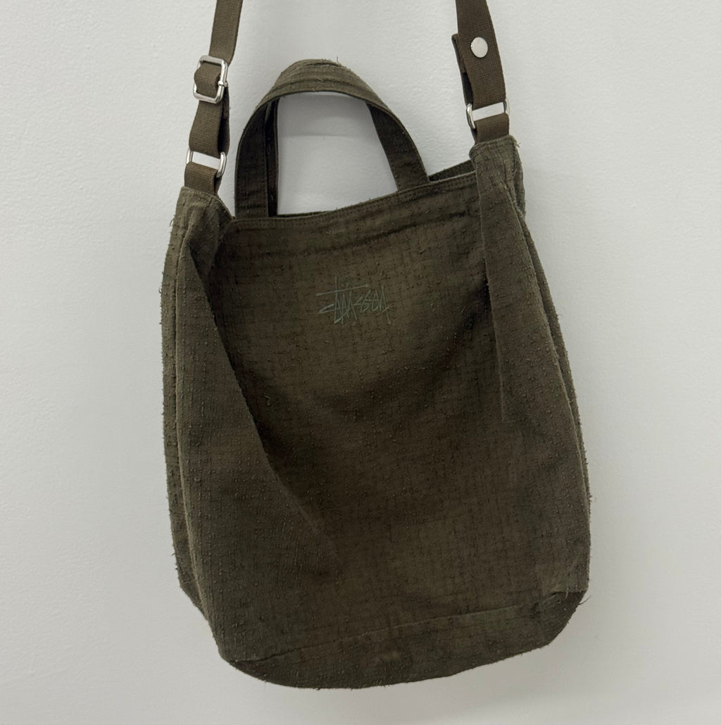 Stussy Green Tote Bag