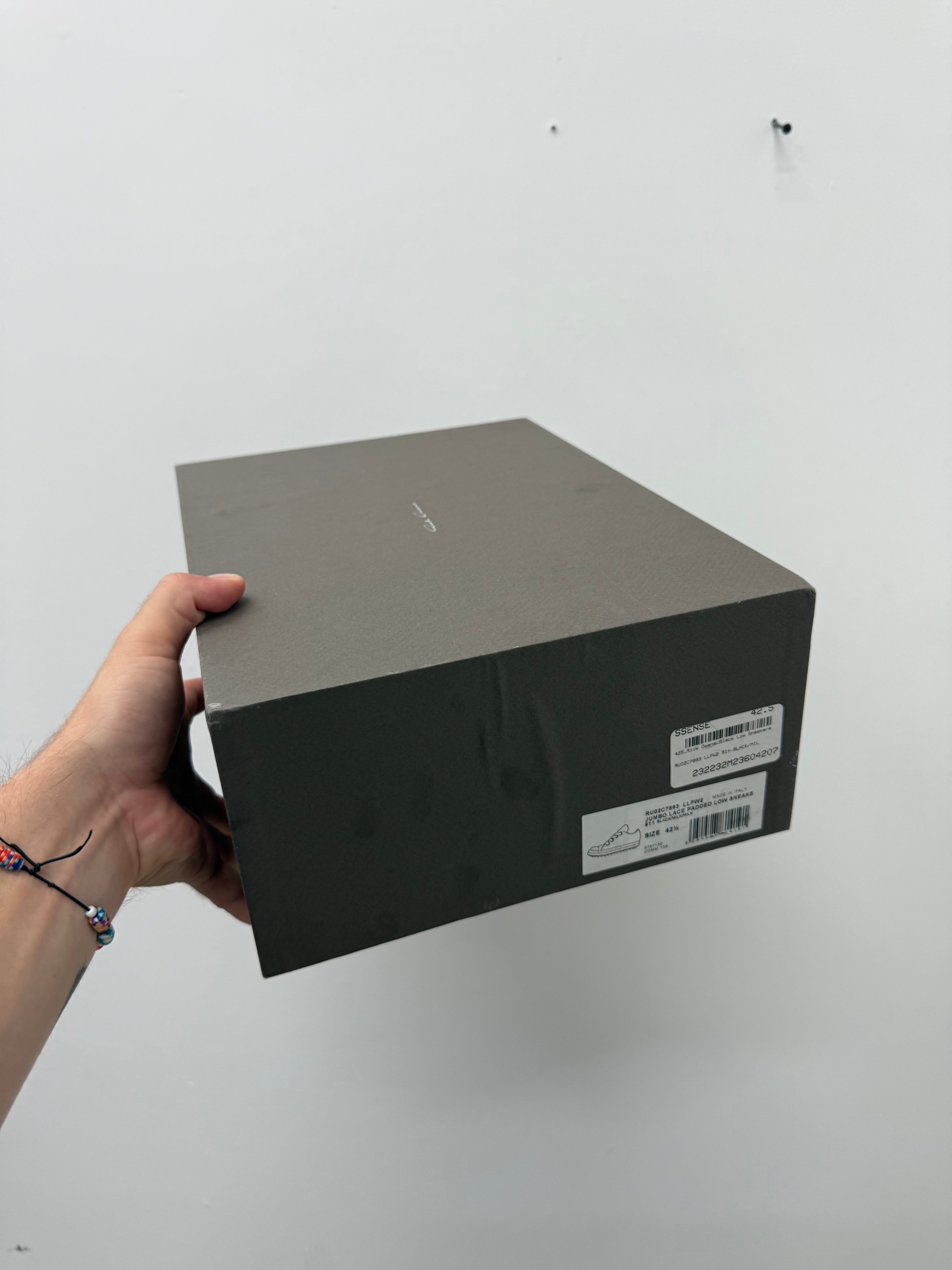 Rick Owens Padded Jumbo Lace Ramon Sneakers - Size 42.5 (US 9.5)