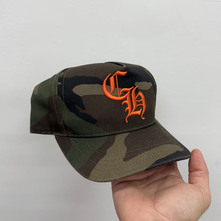 Chrome Hearts Camo CH Baseball Trucker Hat