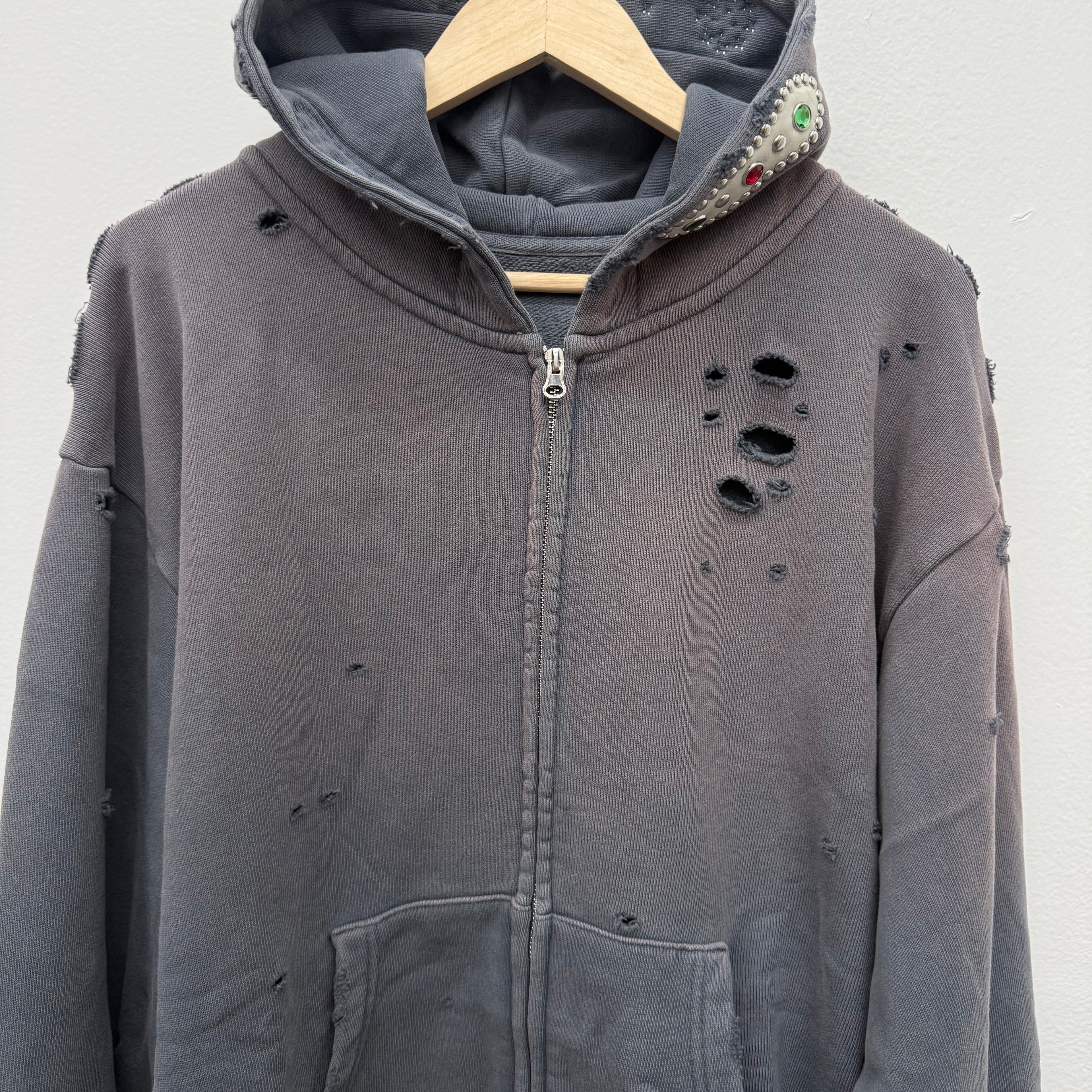 Bravest Studios Sapphire Zip Hoodie Grey